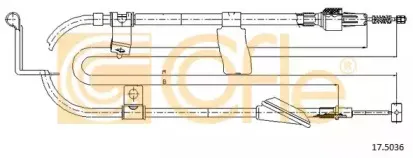 17.5036 COFLE Трос, стояночная тормозная система