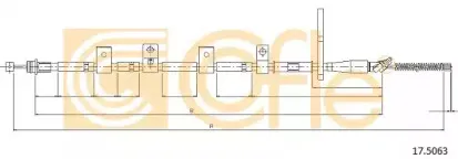 17.5063 COFLE Трос, стояночная тормозная система