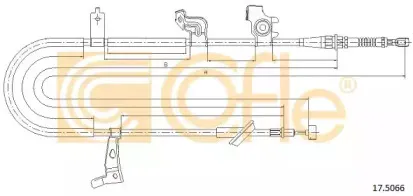 17.5066 COFLE Трос, стояночная тормозная система