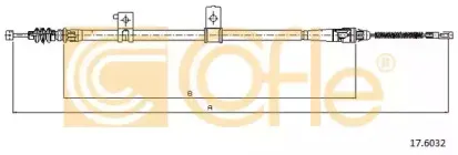 17.6032 COFLE Трос, стояночная тормозная система