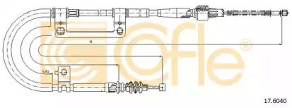 17.6040 COFLE Трос, стояночная тормозная система