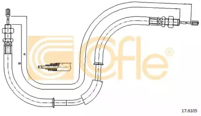 17.6105 COFLE Трос, стояночная тормозная система
