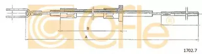 1702.7 COFLE Трос, управление сцеплением