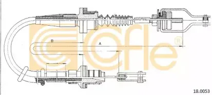 18.0053 COFLE Трос, управление сцеплением