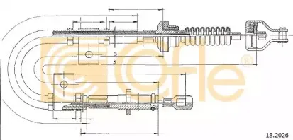 18.2026 COFLE Трос, управление сцеплением