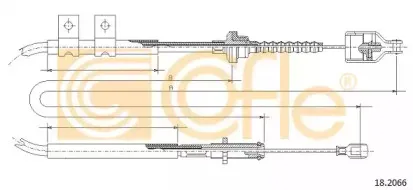 182066 COFLE Трос, управление сцеплением
