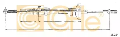 18.214 COFLE Трос, управление сцеплением