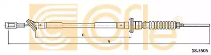 18.3505 COFLE Трос, управление сцеплением