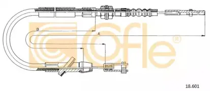 18.601 COFLE Трос, управление сцеплением
