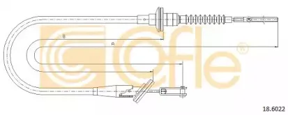 18.6022 COFLE Трос, управление сцеплением