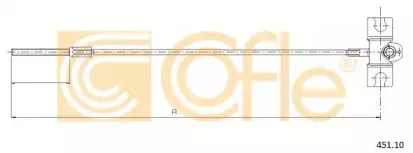 451.10 COFLE Трос, стояночная тормозная система