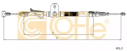 451.2 COFLE Трос, стояночная тормозная система