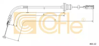 463.12 COFLE Тросик газа