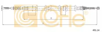 491.14 COFLE Трос, стояночная тормозная система