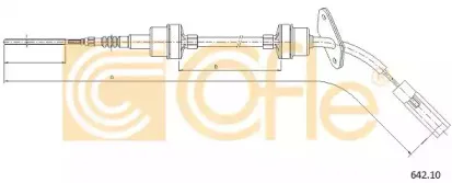 642.10 COFLE Трос, управление сцеплением