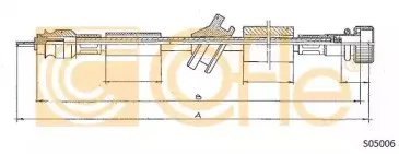 S05006 COFLE Тросик спидометра