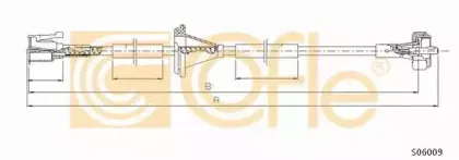 S06009 COFLE Тросик спидометра