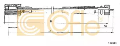 S07013 COFLE Тросик спидометра