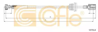 S07014 COFLE Тросик спидометра