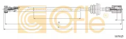 S07015 COFLE Тросик спидометра