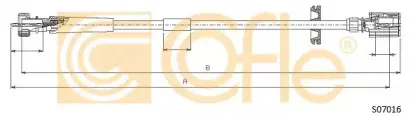 S07016 COFLE Тросик спидометра