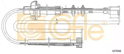 S07048 COFLE Тросик спидометра
