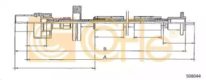 S08044 COFLE Тросик спидометра