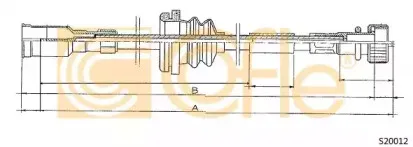 S20012 COFLE Тросик спидометра