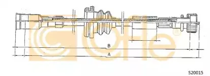 S20015 COFLE Тросик спидометра