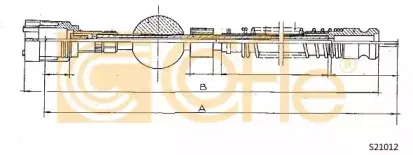 S21012 COFLE Тросик спидометра