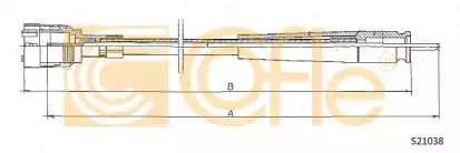 S21038 COFLE Тросик спидометра
