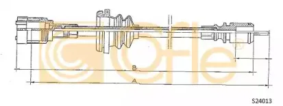 S24013 COFLE Тросик спидометра