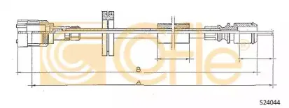 S24044 COFLE Тросик спидометра