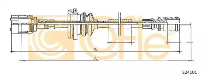 S24101 COFLE Тросик спидометра