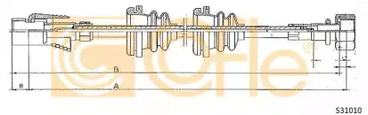 S31010 COFLE Тросик спидометра