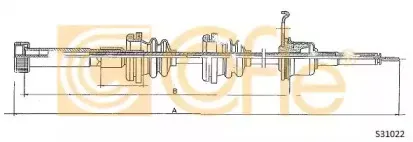 S31022 COFLE Тросик спидометра