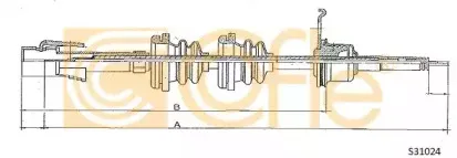 S31024 COFLE Тросик спидометра