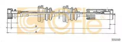 S31310 COFLE Тросик спидометра