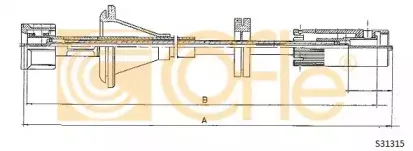 S31315 COFLE Тросик спидометра