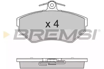 BP2730 BREMSI Комплект тормозных колодок, дисковый тормоз