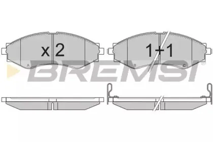 BP2834 BREMSI Комплект тормозных колодок, дисковый тормоз