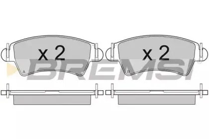 BP2879 BREMSI Комплект тормозных колодок, дисковый тормоз