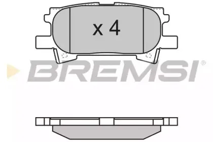BP3169 BREMSI Комплект тормозных колодок, дисковый тормоз
