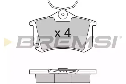 BP3175 BREMSI Комплект тормозных колодок, дисковый тормоз
