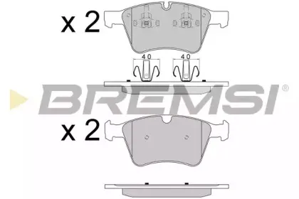 BP3590 BREMSI Комплект тормозных колодок, дисковый тормоз