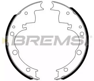 GF0165 BREMSI Комплект тормозных колодок