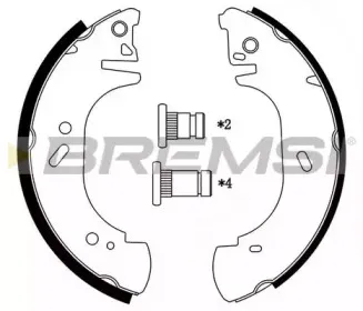 GF0233 BREMSI Комплект тормозных колодок