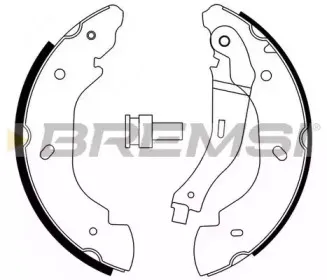 GF0240 BREMSI Комплект тормозных колодок