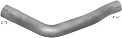 69.19 POLMO Труба выхлопного газа