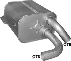 69.63 POLMO Глушитель выхлопных газов конечный